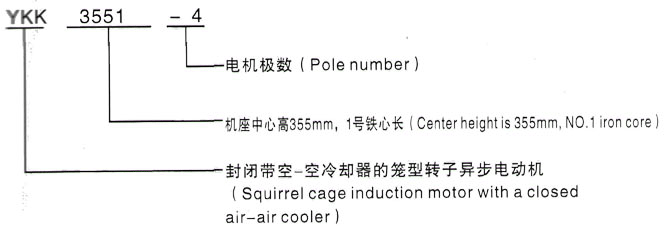 YKK系列(H355-1000)高压YRKK5004-4三相异步电机西安泰富西玛电机型号说明